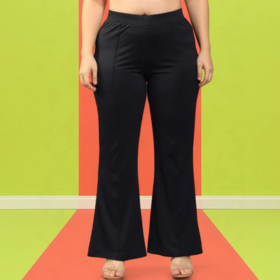 nitafashion Comfort Fit, Regular Fit Women Black Trousers