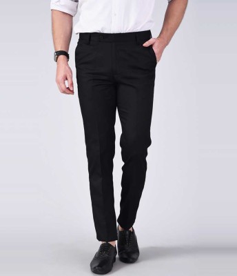 FUBAR Regular Fit Men Black Trousers