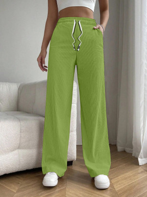 Rajovati Relaxed Women Light Green Trousers