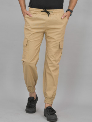 QuaClo Regular Fit Men Beige Trousers