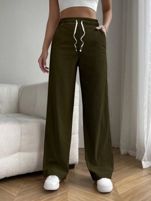 Rajovati Relaxed Women Dark Green Trousers