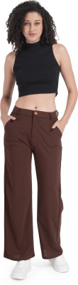 ARMAAN FASHION Comfort Fit Women Brown Trousers