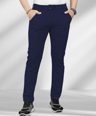 METRONAUT Regular Fit Men Dark Blue Trousers
