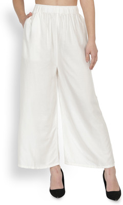 Averno Relaxed Women White Trousers