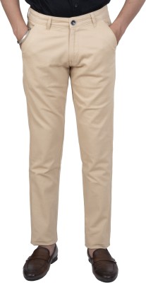 MVR JEANS Regular Fit Men Cream Trousers