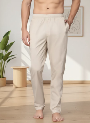 HAUWER Straight Fit Men White Trousers