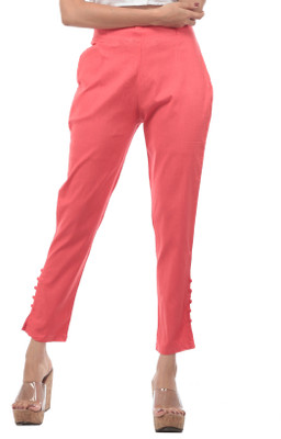 TRUELADY Regular Fit Women Pink Trousers