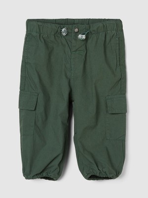 MAX Regular Fit Baby Boys Green Trousers