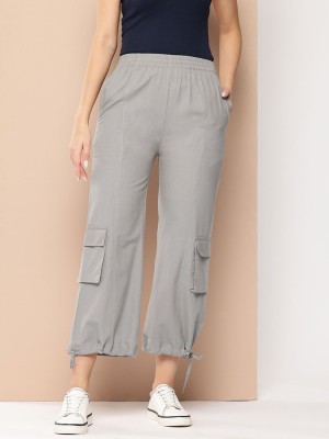 CHEMISTRY Comfort Fit Women Grey Trousers