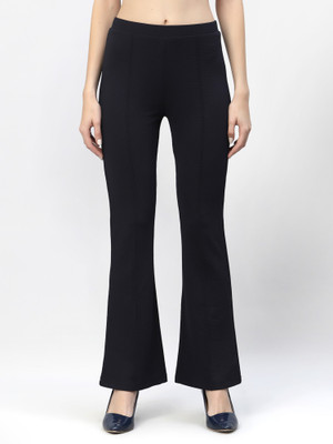 POPWINGS Regular Fit Women Blue Trousers