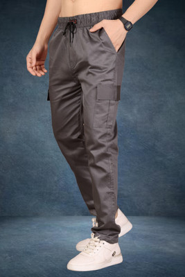 GLORI STAR Regular Fit Men Silver Trousers