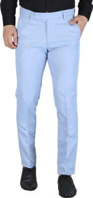 PROVOGUE Slim Fit Men Light Blue Trousers