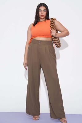 Freakins Women Brown Trousers