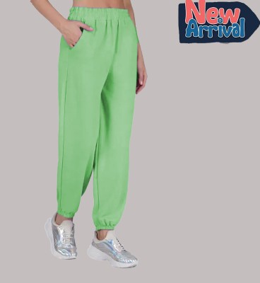 Marc Laurent Regular Fit Women Light Green Trousers