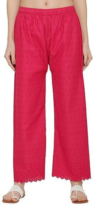 ANURUPAM FASHION Flared Women Red Trousers