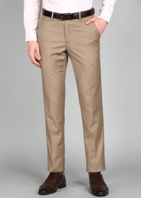 PETER ENGLAND Slim Fit Men Beige Trousers