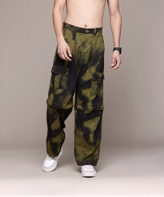 Roadster Regular Fit Men Green Trousers