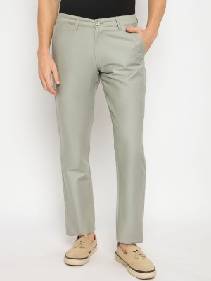 DUKE Slim Fit Men Green Trousers