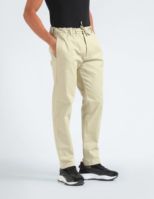 Calvin Klein Jeans Slim Fit Men Beige Trousers