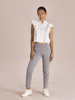 GO COLORS Regular Fit Women Beige Trousers