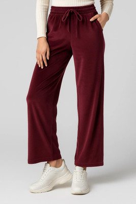 Lounge Dreams Relaxed Women Maroon Trousers