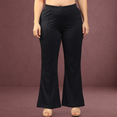 Anitafashion Comfort Fit, Regular Fit Women Black Trousers