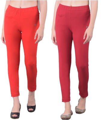 Comfort Lady Relaxed Women Red, Maroon Trousers