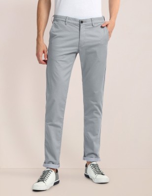 U.S. POLO ASSN. Slim Fit Men Grey Trousers