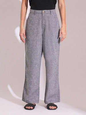Globus Regular Fit Women Grey Trousers