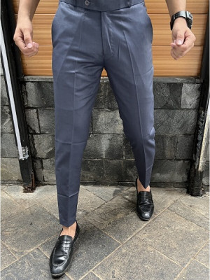 Blends Trendz Regular Fit Men Grey Trousers