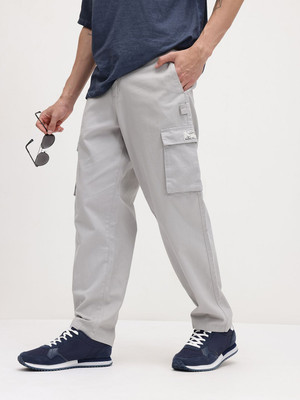 Roadster Relaxed Men Grey Trousers