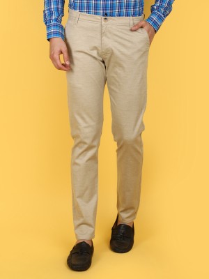 V-MART Slim Fit Men Khaki Trousers