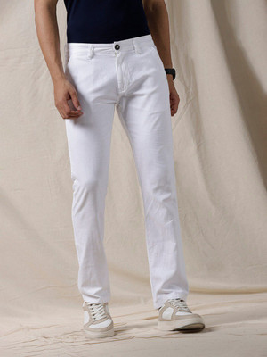 WROGN Regular Fit Men White Trousers