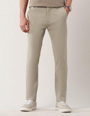 Arrow Sport Slim Fit Men Brown Trousers
