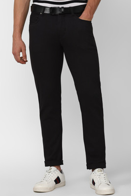 PETER ENGLAND Slim Fit Men Black Trousers