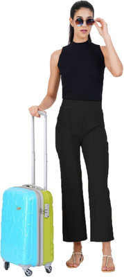 jocker Comfort Fit Women Black Trousers