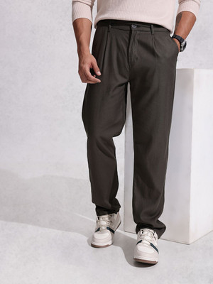 WROGN Regular Fit Men Grey Trousers