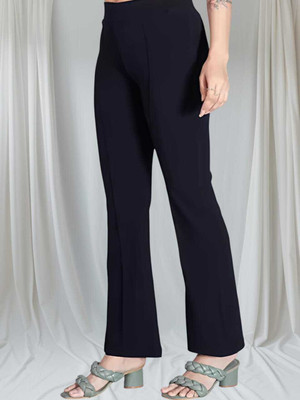 Levony Regular Fit Women Dark Blue Trousers
