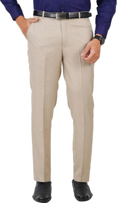 McHenry Regular Fit Men Cream Trousers