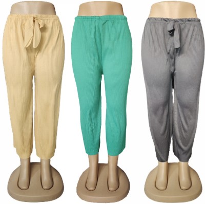 LOVO Regular Fit Women Beige, Green, Grey Trousers