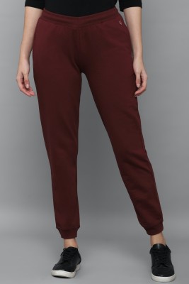 Allen Solly Regular Fit Women Maroon Trousers