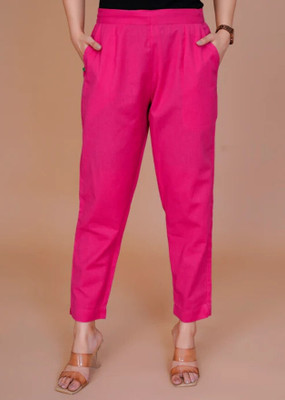 MIRHANIKA Regular Fit Women Pink Trousers