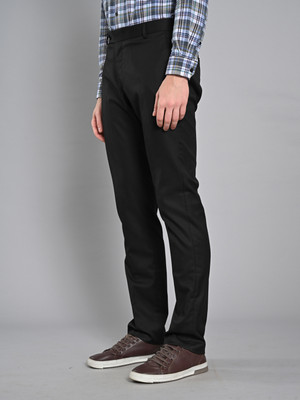 KILLER Slim Fit Men Black Trousers