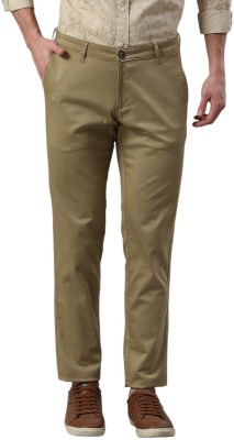 Klub Fox Slim Fit Men Beige Trousers