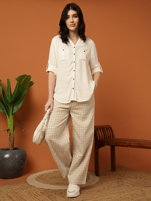 FFU Women Beige Trousers