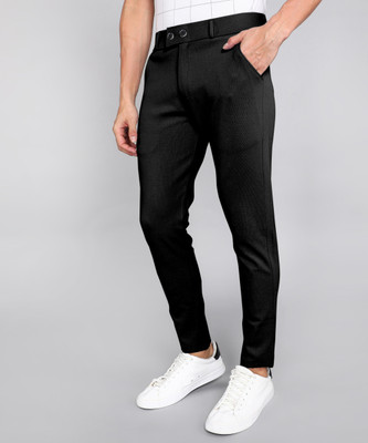 INDICLUB Relaxed Men Black Trousers