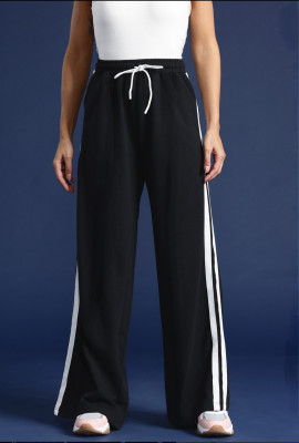 Maa Mahera Loose Fit Women Black Trousers