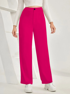 METRONAUT Relaxed Women Pink Trousers
