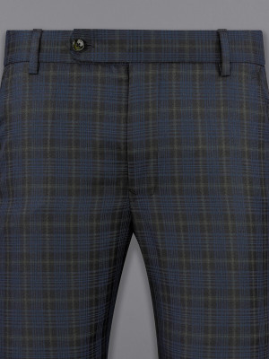 french crown Regular Fit Men Blue Trousers