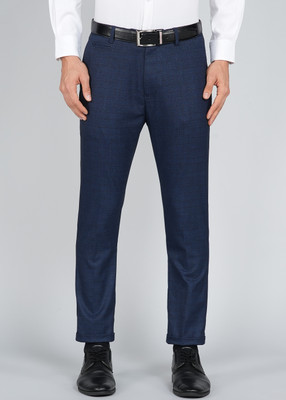 PETER ENGLAND Regular Fit Men Blue Trousers